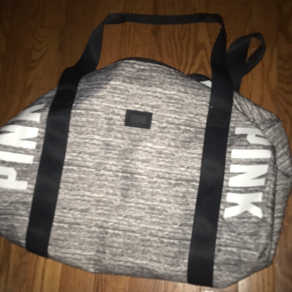Pink duffle bag